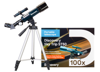 Телескоп Levenhuk Discovery Sky Trip ST50 с книгой