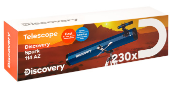 Телескоп Levenhuk Discovery Spark 114 AZ с книгой