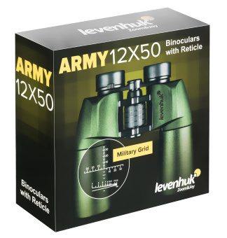 Бинокль Levenhuk Army 12x50 с сеткой