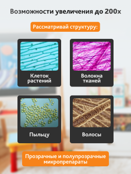 Микроскоп Levenhuk 3S NG, монокулярный