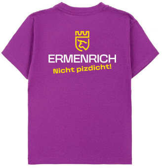 Фирменная футболка Ermenrich «Nicht pizdicht!», фиолетовая