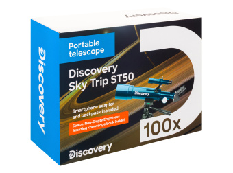 Телескоп Levenhuk Discovery Sky Trip ST50 с книгой