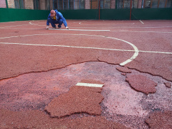 Ремонт и реставрация спортивных покрытий