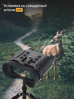 Бинокль цифровой ночного видения Levenhuk Halo 13X Helmet, с креплением на голову