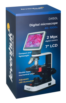 Микроскоп цифровой Levenhuk D450L LCD 7