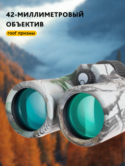 Бинокль камуфляжный Levenhuk Camo 10x42 с сеткой